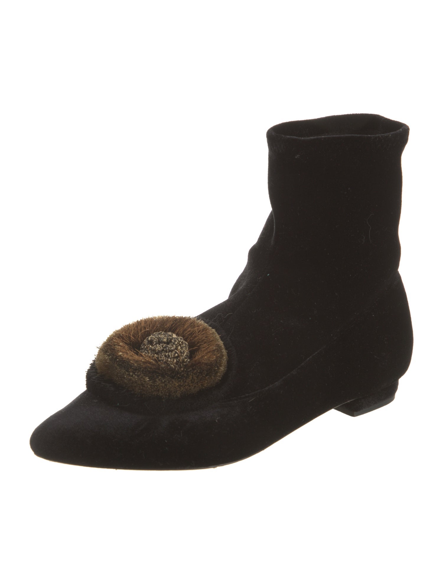 Sanayi 313 Velvet Animal Print Sock Boots