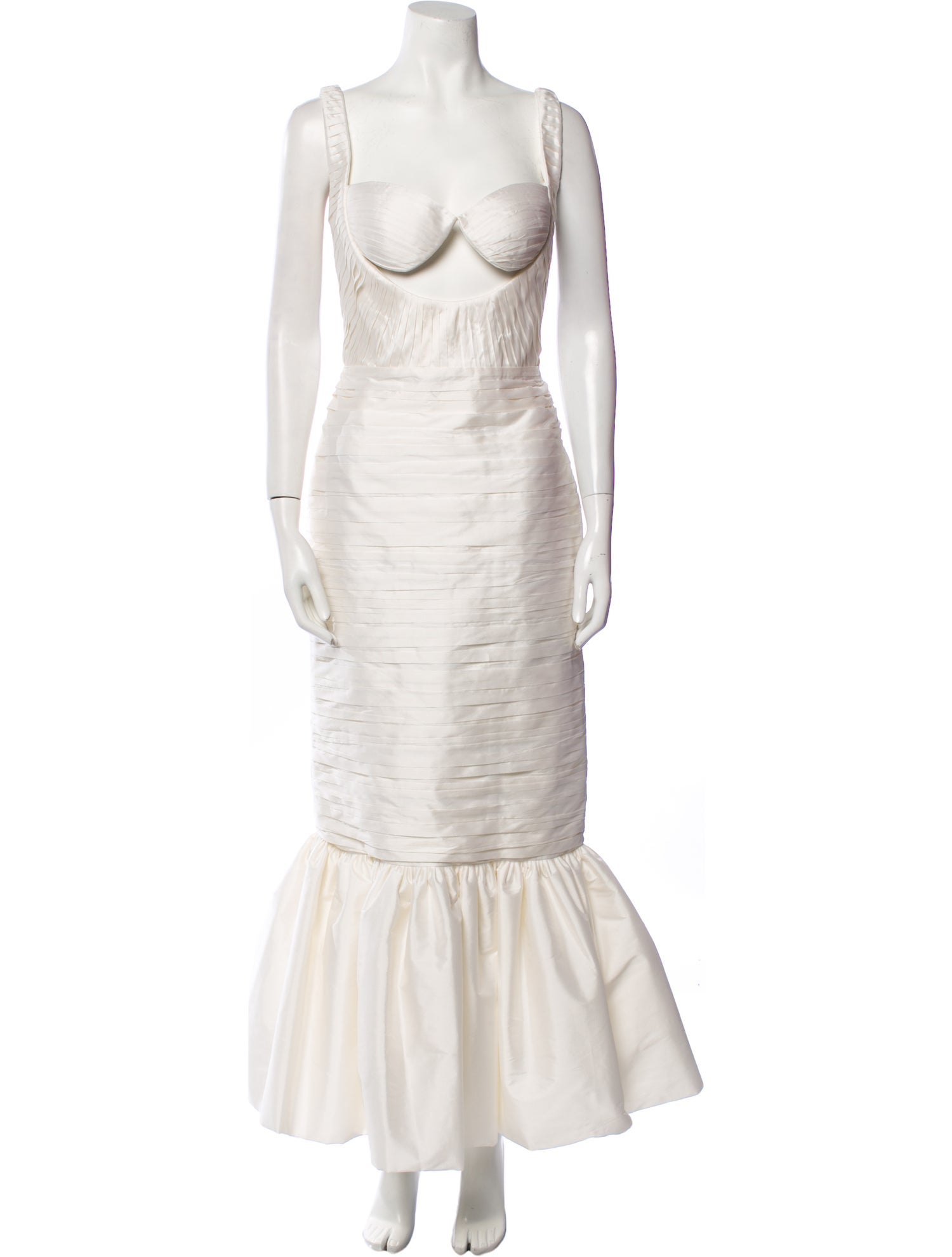 Sandra Mansour Square Neckline Long Dress w/ Tags