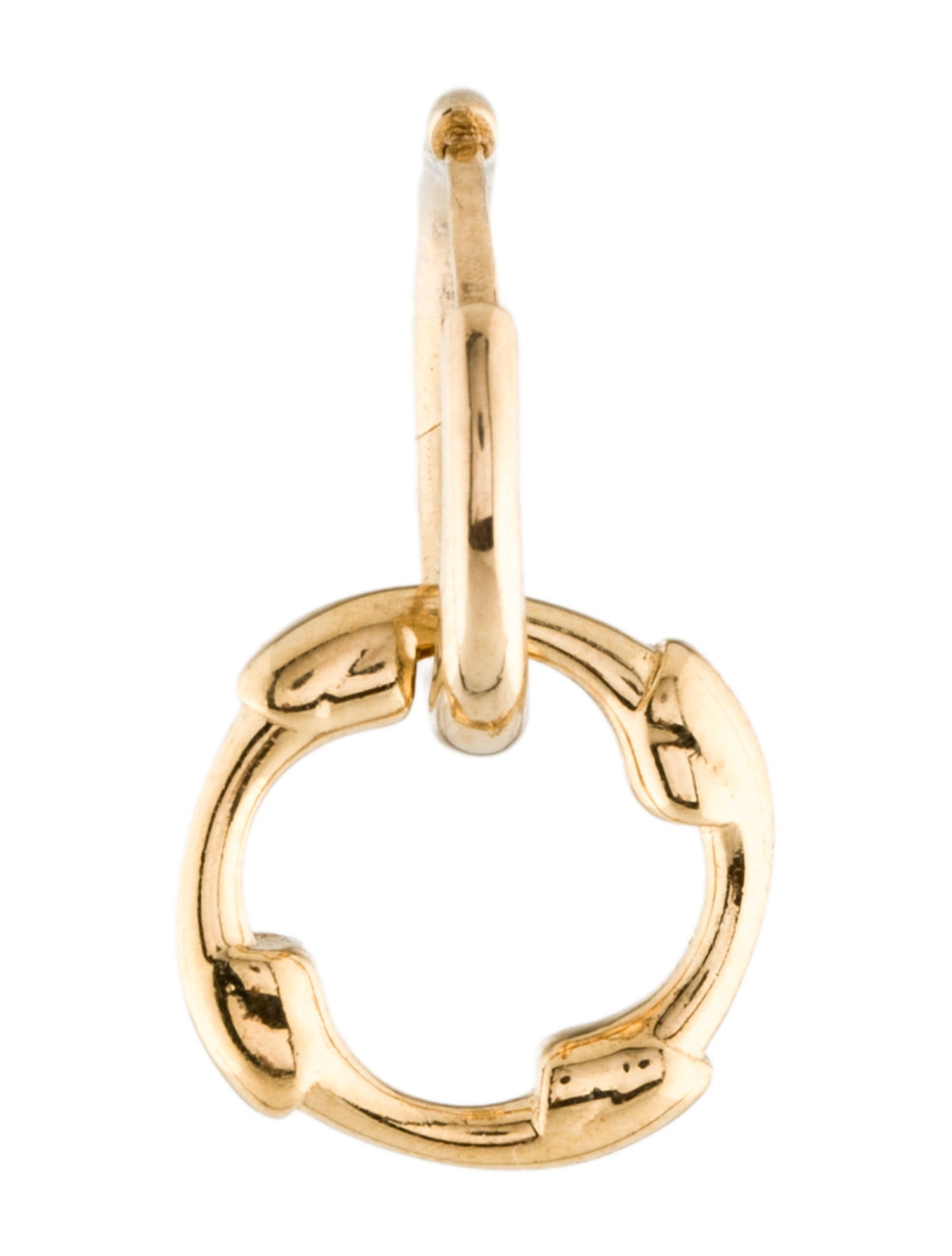 Sapir Bachar Single Hoop Earring with Charm