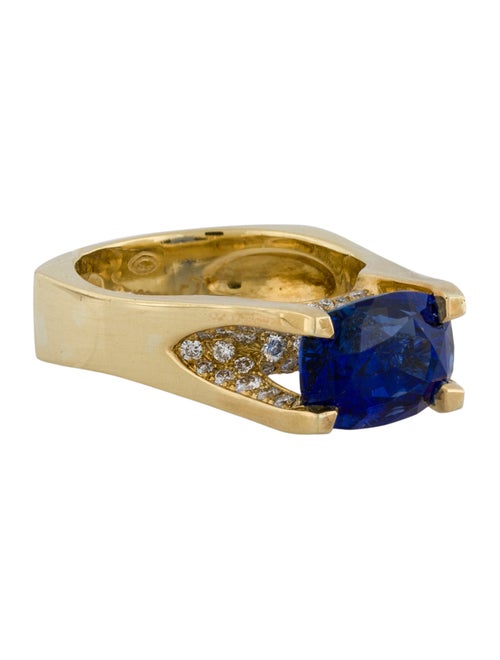 Sasha Samuels 18K 6.02ct Sapphire & Diamond Engagement Ring