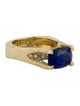 Sasha Samuels 18K 6.02ct Sapphire & Diamond Engagement Ring
