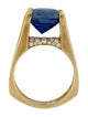 Sasha Samuels 18K 6.02ct Sapphire & Diamond Engagement Ring