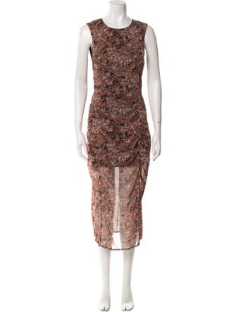 Saunders Floral Print Long Dress