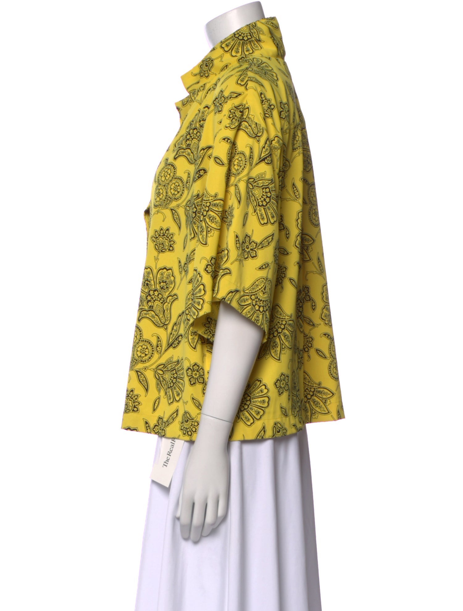 Saunders Printed V-Neck Blouse