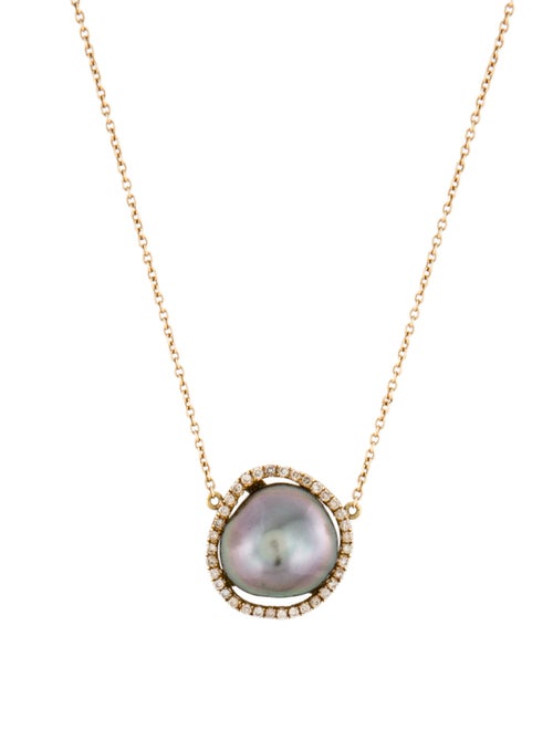 Savannah Stranger 18K Pearl & Diamond Equator Pendant Necklace