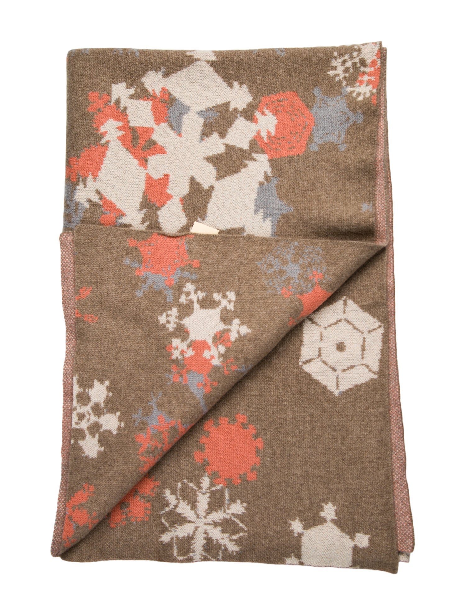 Saved NY Cashmere Snowflake Throw Blanket