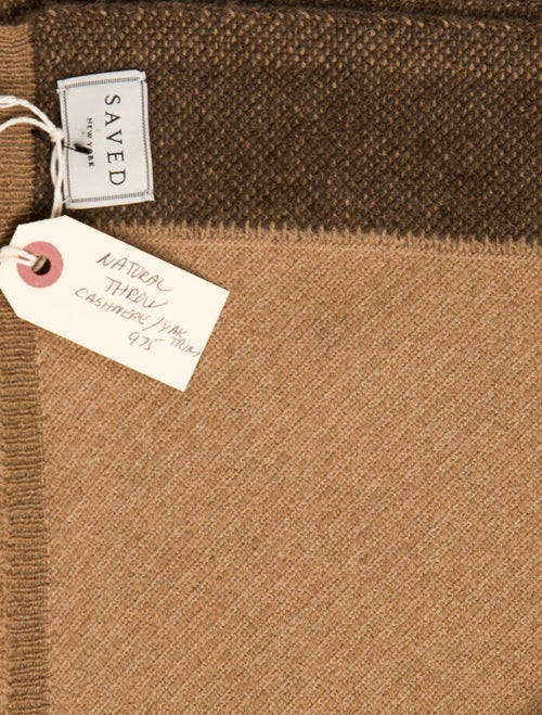 Saved NY Cashmere Throw Blanket