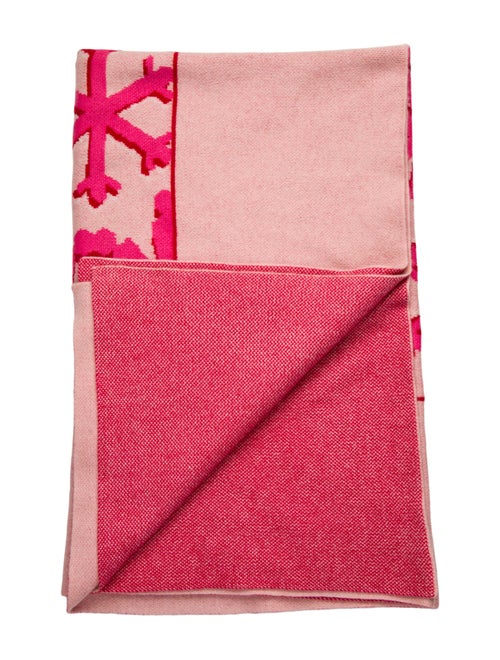 Saved NY Cashmere Snowflakes Throw Blanket