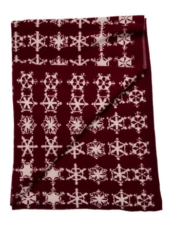 Saved NY Cashmere Snowflakes Throw Blanket