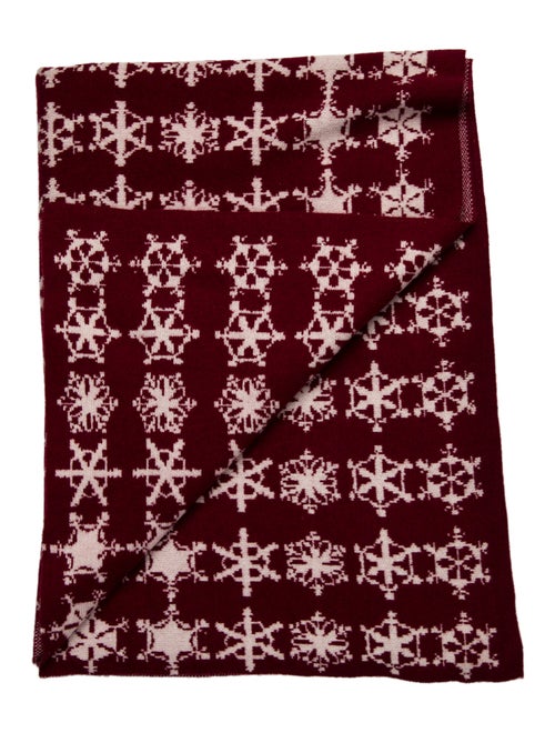 Saved NY Cashmere Snowflakes Throw Blanket