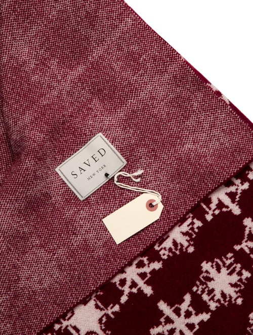 Saved NY Cashmere Snowflakes Throw Blanket