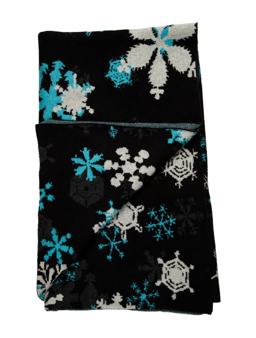 Saved NY Cashmere Snowflakes Throw Blanket