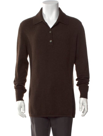 Saved NY Collar Long Sleeve Polo Sweater