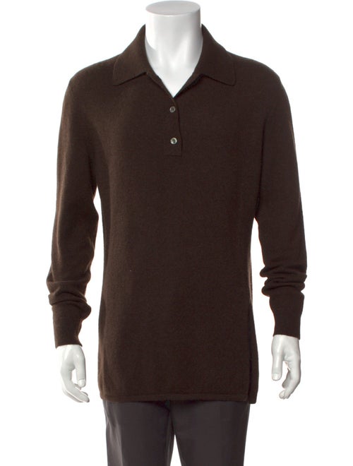 Saved NY Collar Long Sleeve Polo Sweater
