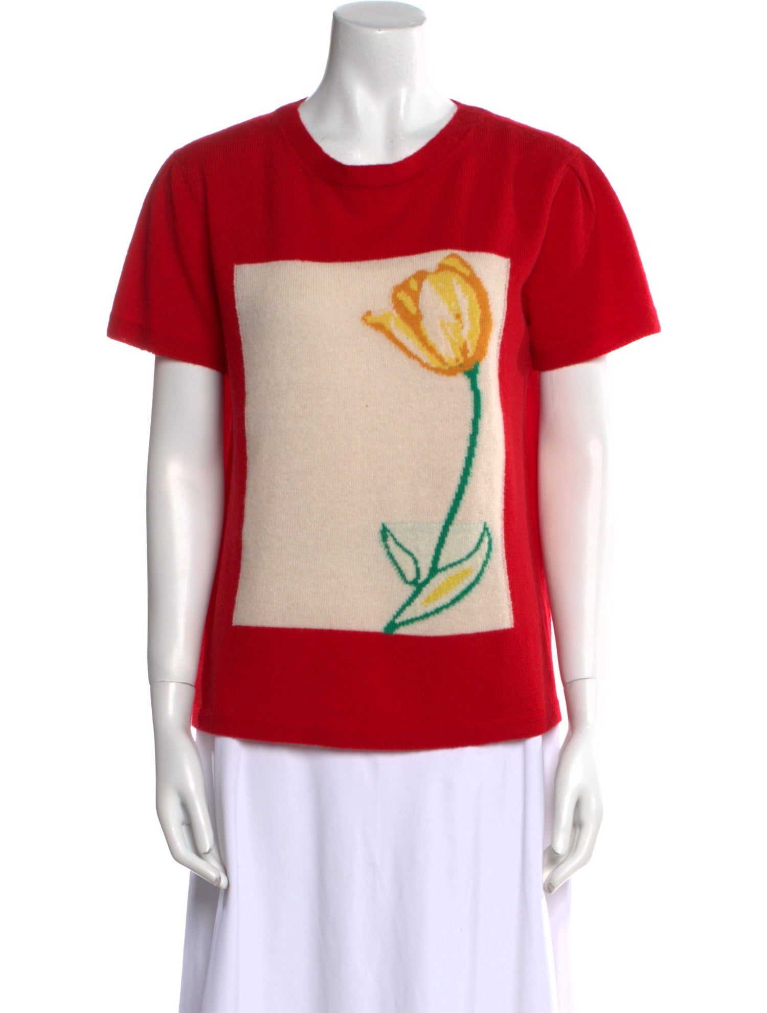 Saved NY Graphic Print Scoop Neck Sweater