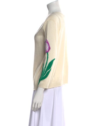 Saved NY Printed V-Neck Sweater