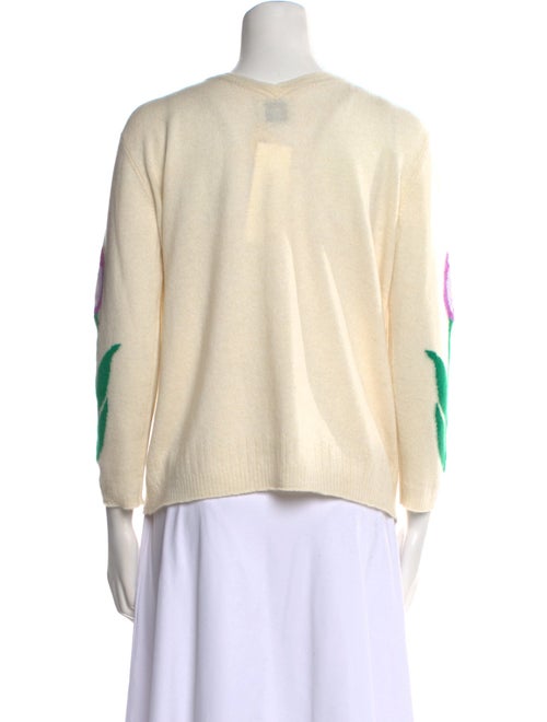 Saved NY Printed V-Neck Sweater