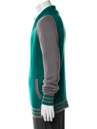 Saved NY Cashmere Colorblock Pattern Sweater