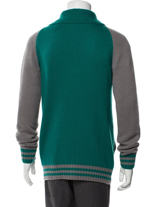Saved NY Cashmere Colorblock Pattern Sweater