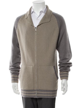 Saved NY Cashmere Colorblock Pattern Sweater