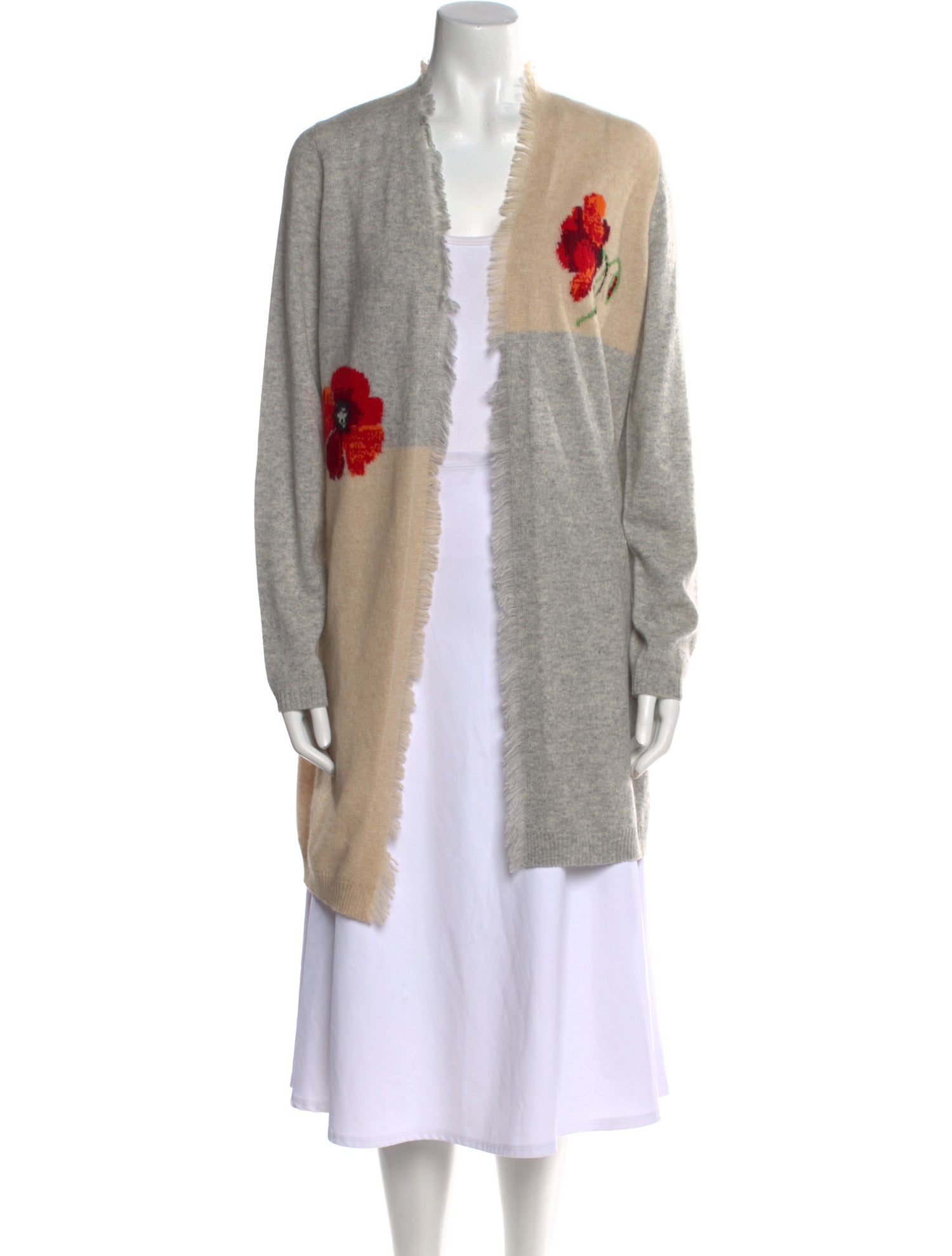 Saved NY Cashmere Floral Print Sweater