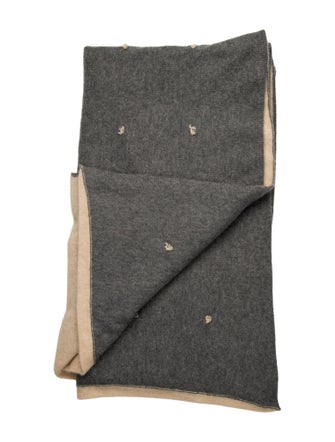 Saved NY Cashmere Tufted Throw Blanket