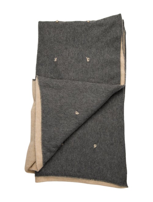 Saved NY Cashmere Tufted Throw Blanket