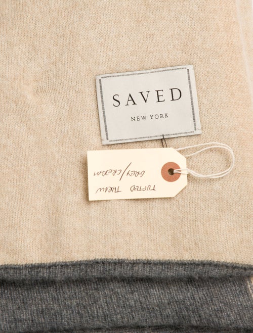 Saved NY Cashmere Tufted Throw Blanket