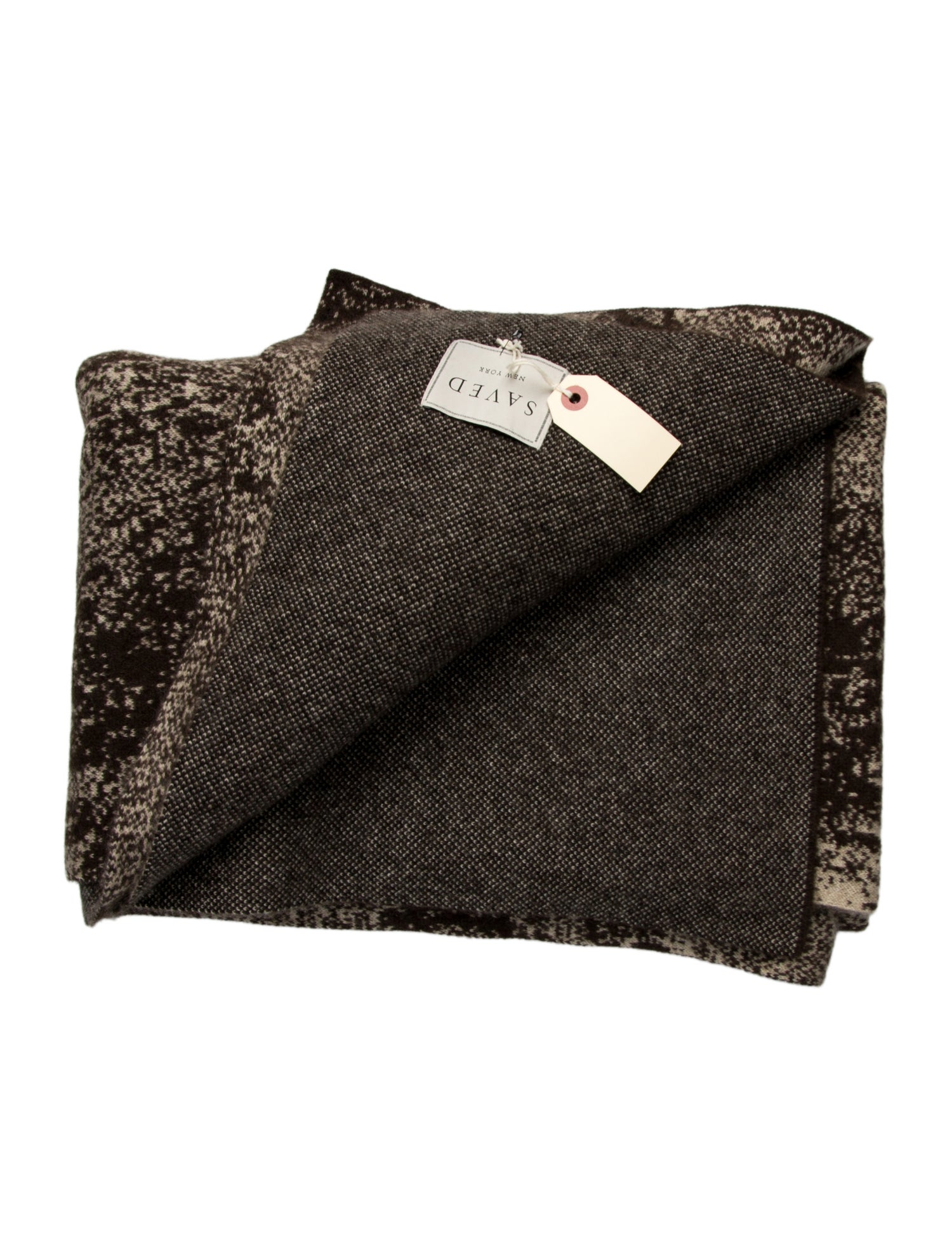 Saved NY Columbus IV Cashmere Throw Blanket