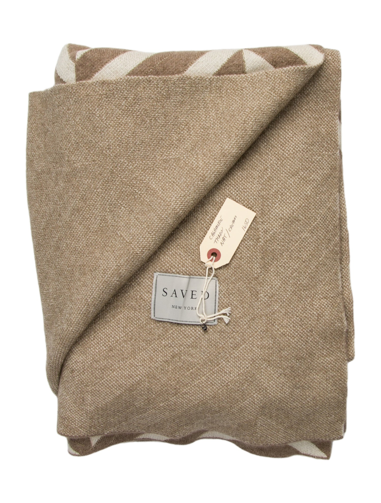 Saved NY Cashmere Throw Blanket