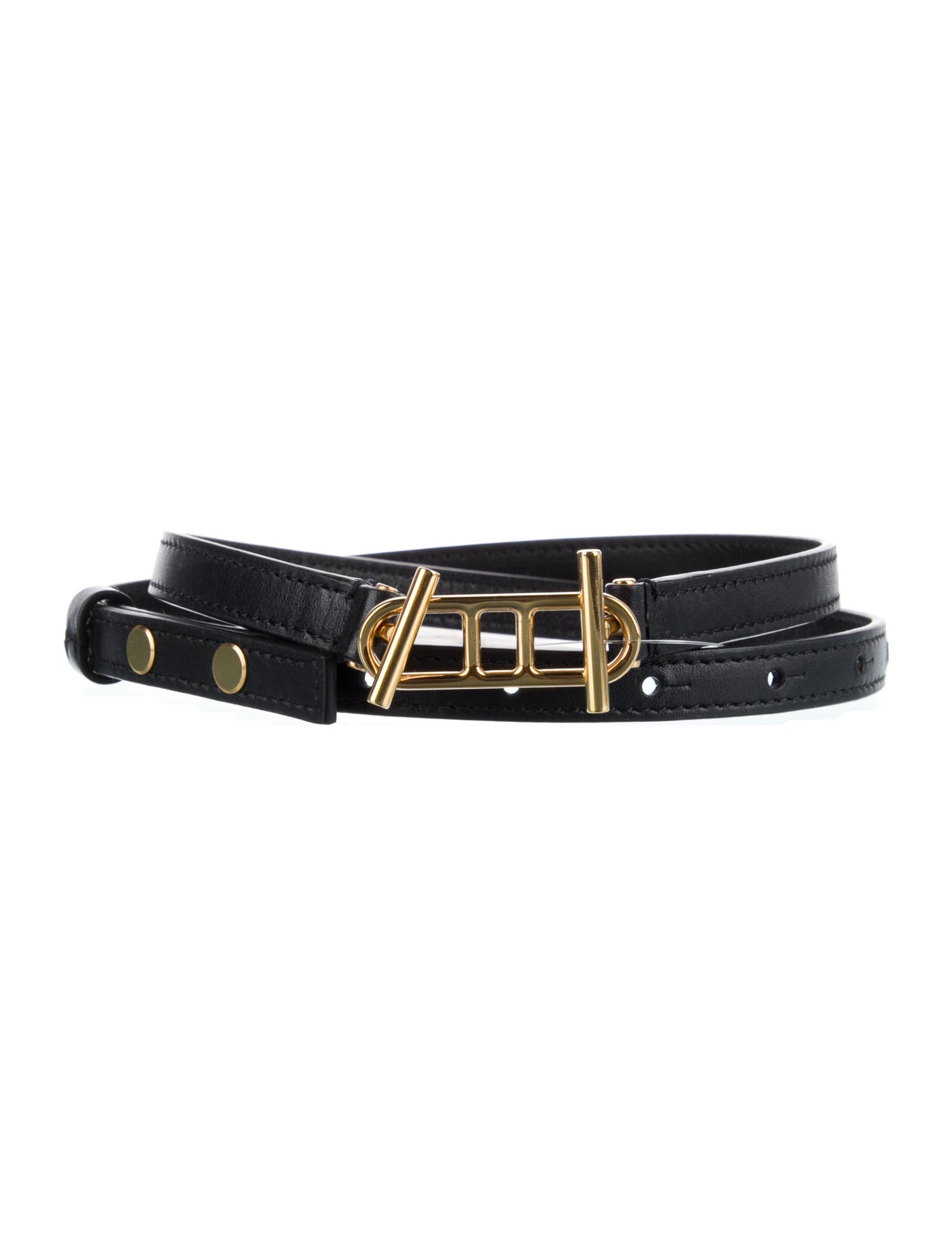 Savette Skinny Leather Belt