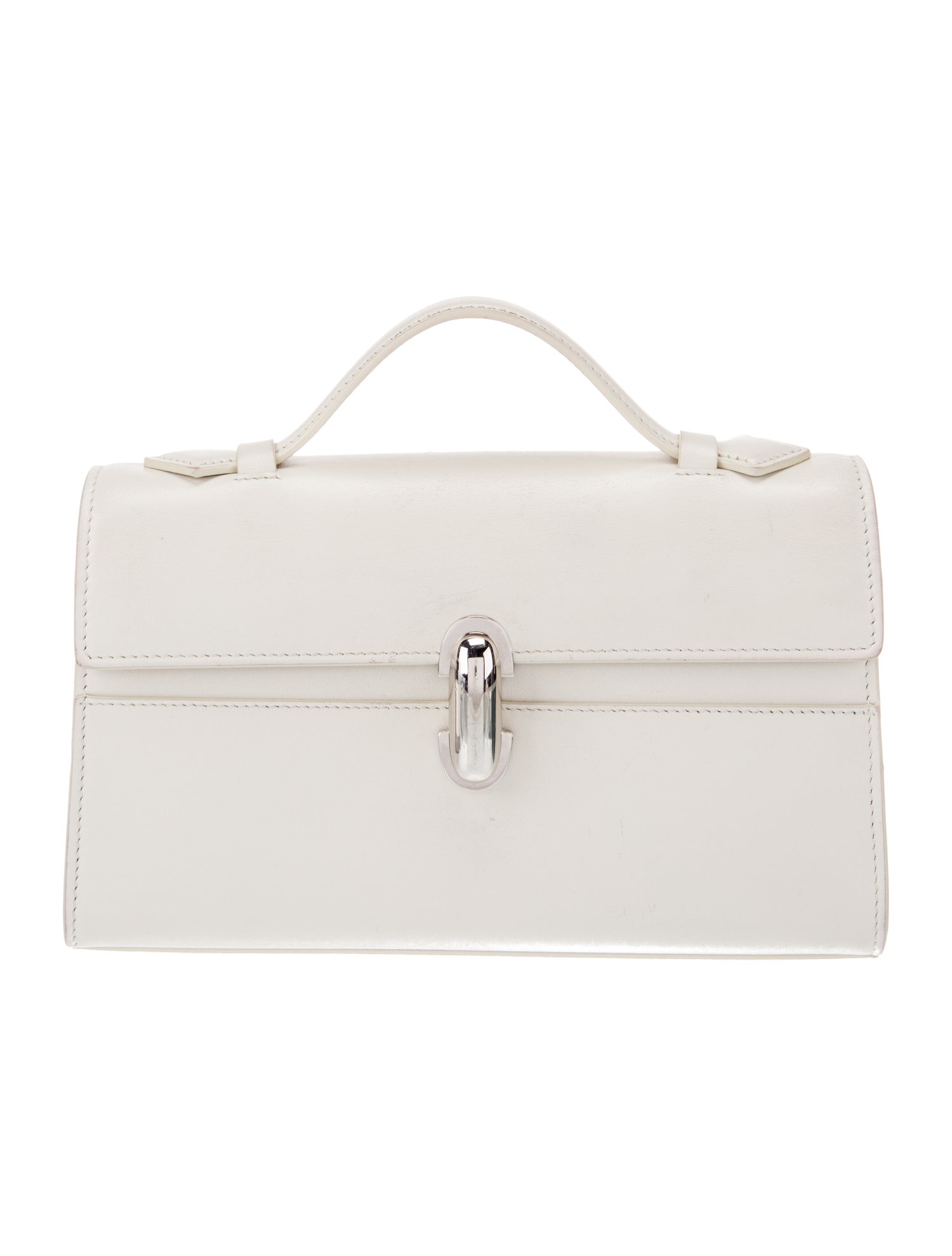 Savette Leather Top Handle Bag