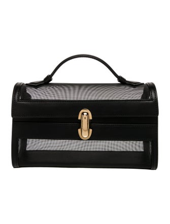 Savette Leather Mesh Symmetry Pochette