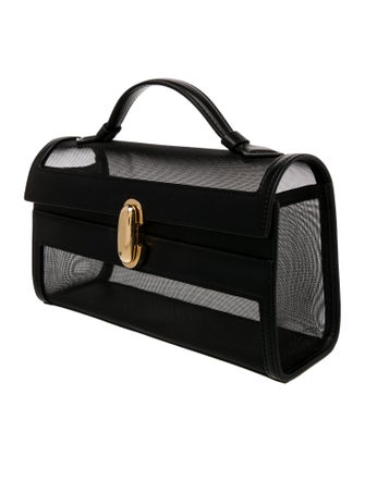 Savette Leather Mesh Symmetry Pochette