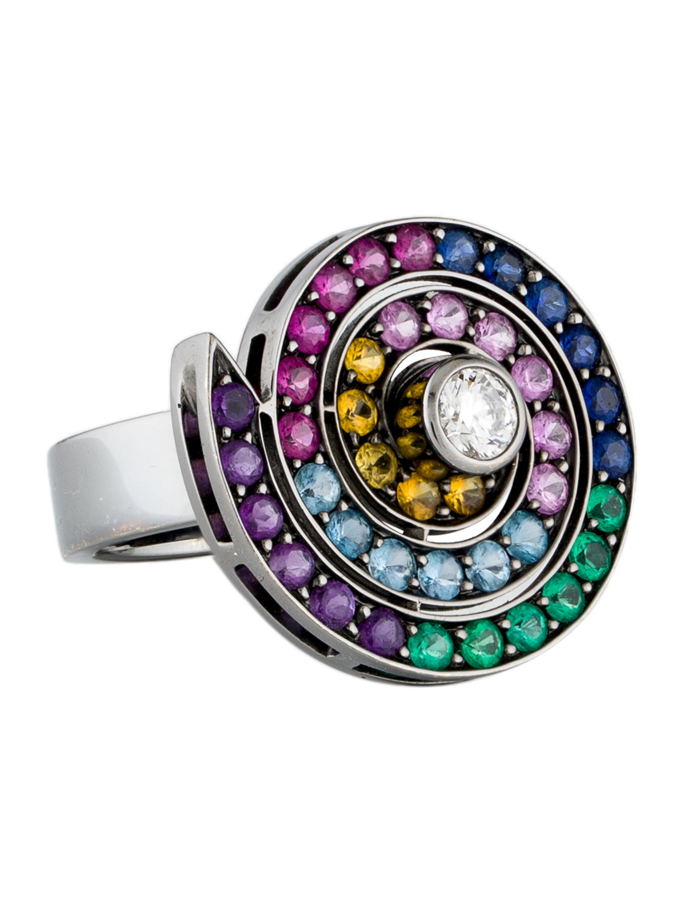 コレクション solange Solange Azagury-Partridge 18K Diamond, Multicolored Sapphire