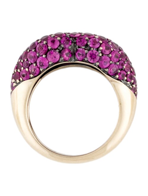 Solange Azagury-Partridge 18K Ruby Hotlips Pavé Ring