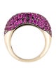 Solange Azagury-Partridge 18K Ruby Hotlips Pavé Ring