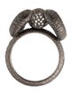 Solange Azagury-Partridge 18K Ruby & Diamond Ram Skull Cocktail Ring