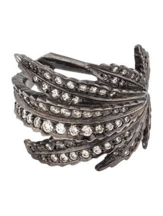 Solange Azagury-Partridge 18K Diamond Mary Jane Ring