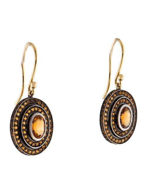 Solange Azagury-Partridge 18K 2.08ctw Citrine Drop Earrings