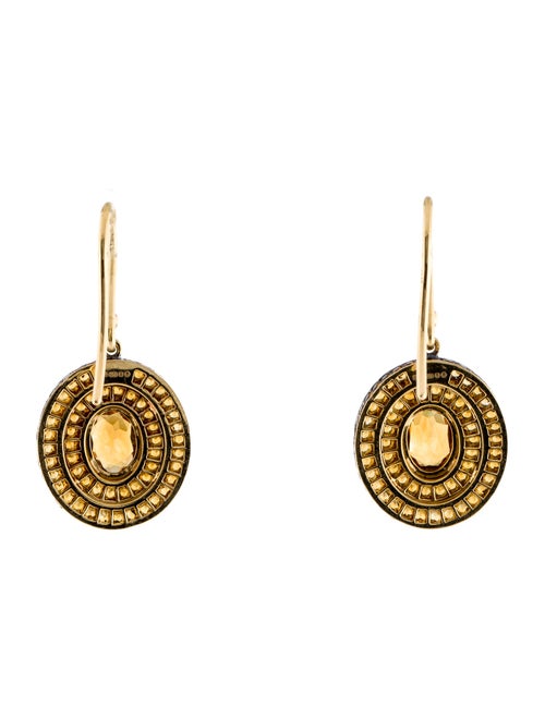 Solange Azagury-Partridge 18K 2.08ctw Citrine Drop Earrings