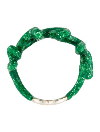 Solange Azagury-Partridge Enamel Sister Hotscript Ring