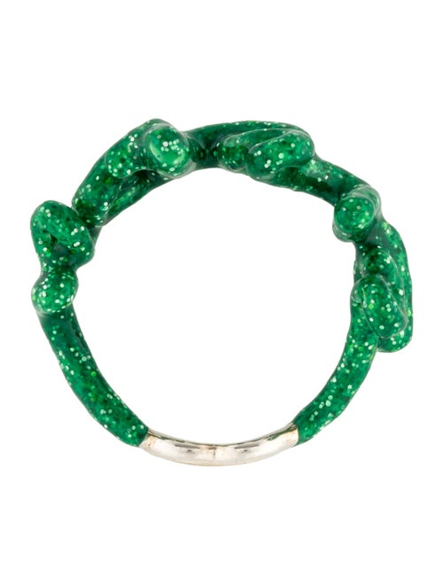 Solange Azagury-Partridge Enamel Sister Hotscript Ring