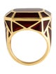 Solange Azagury-Partridge 18K Real Fake Rectangular Enamel Ring
