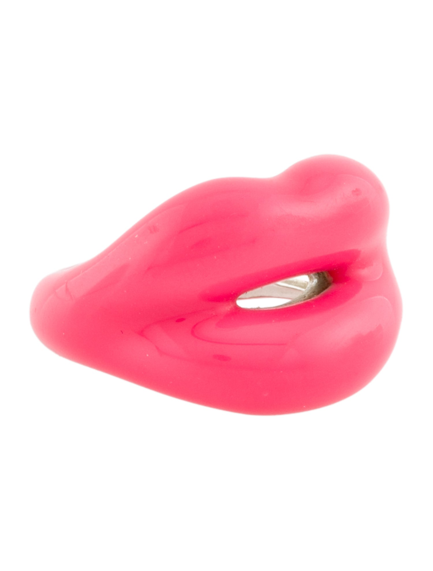 Solange Azagury-Partridge Enamel Hot Lips Ring