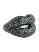 Solange Azagury-Partridge Glitter Resin Black Hot Lips Ring