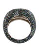 Solange Azagury-Partridge Glitter Resin Black Hot Lips Ring