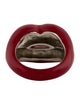 Solange Azagury-Partridge Enamel Hot Lips Cocktail Ring