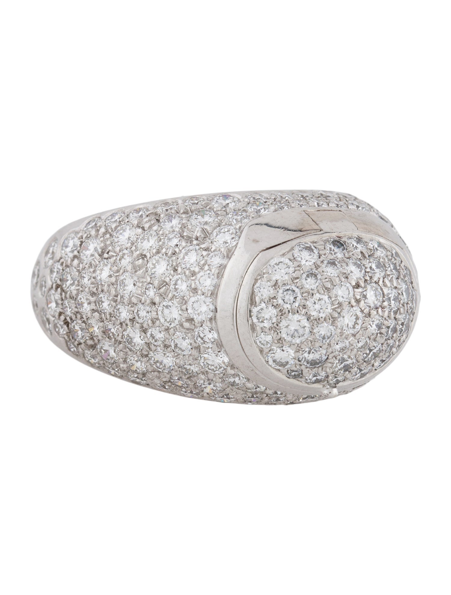 Solange Azagury-Partridge 18K 3.79CTW Diamond Pavé Compartment Ring