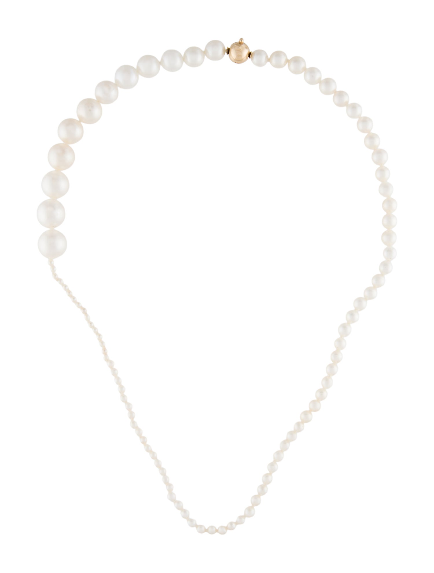 Sophie Bille Brahe 14K Pearl Petite Peggy Collar Necklace